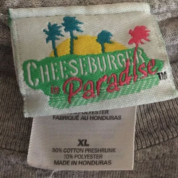 Vintage Cheeseburger in Paradise Gray Tee - Picture 5 of 7